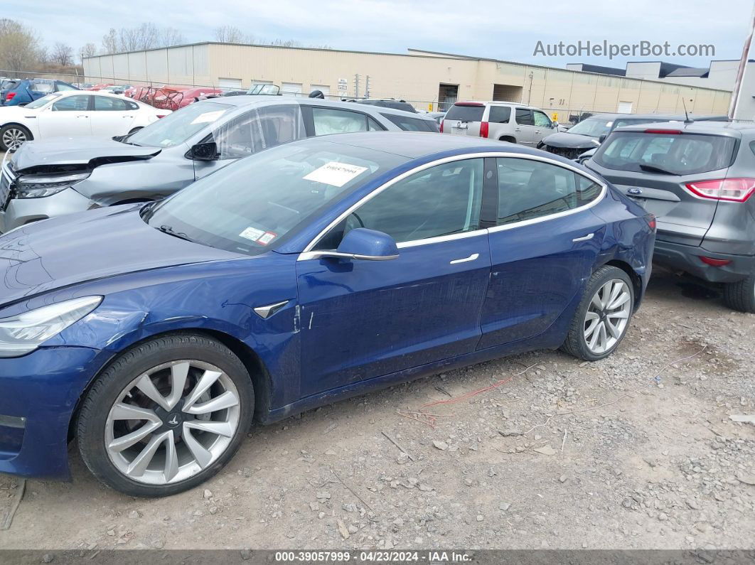 2018 Tesla Model 3 Long Range/mid Range Синий vin: 5YJ3E1EA2JF042727