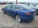 2018 Tesla Model 3 Long Range/mid Range Blue vin: 5YJ3E1EA2JF042727