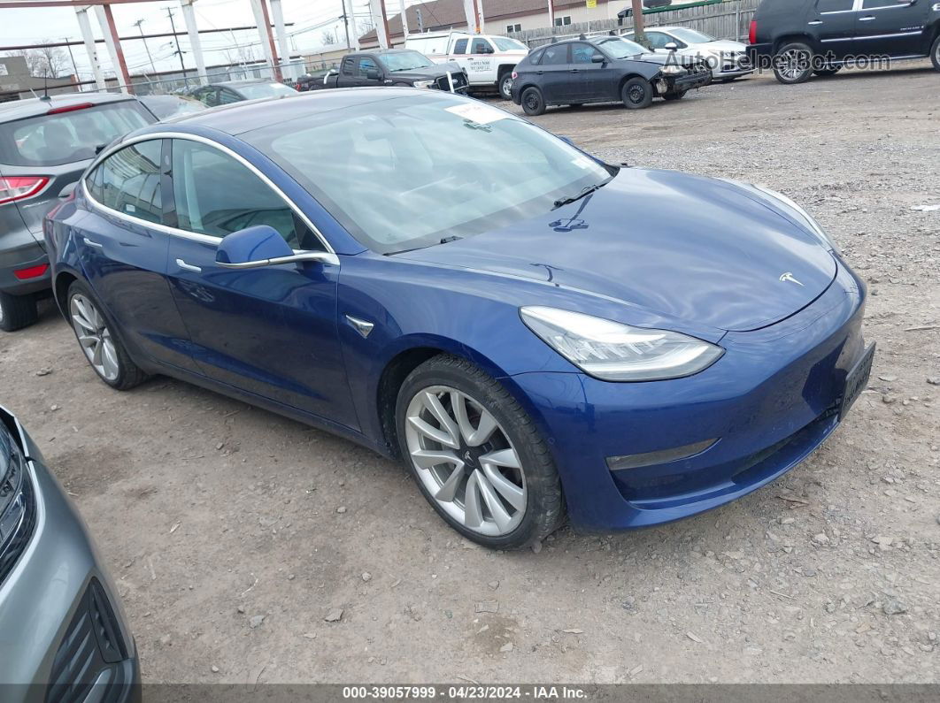 2018 Tesla Model 3 Long Range/mid Range Синий vin: 5YJ3E1EA2JF042727