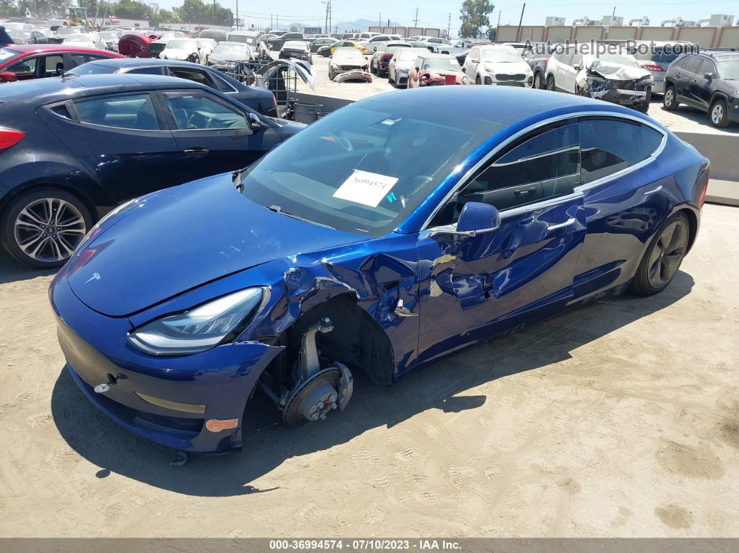 2018 Tesla Model 3 Range Battery Blue vin: 5YJ3E1EA2JF060063