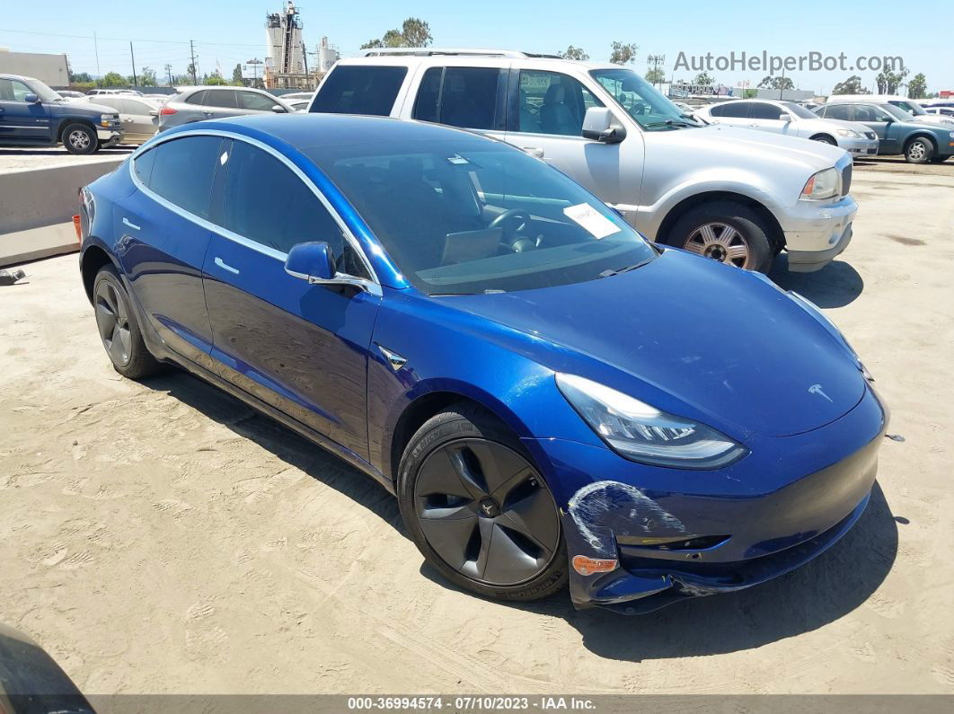 2018 Tesla Model 3 Range Battery Blue vin: 5YJ3E1EA2JF060063