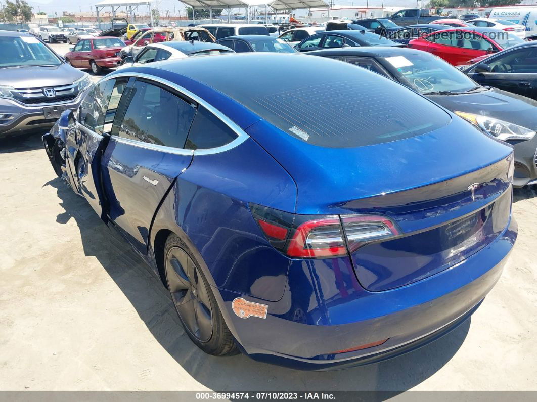 2018 Tesla Model 3 Range Battery Blue vin: 5YJ3E1EA2JF060063