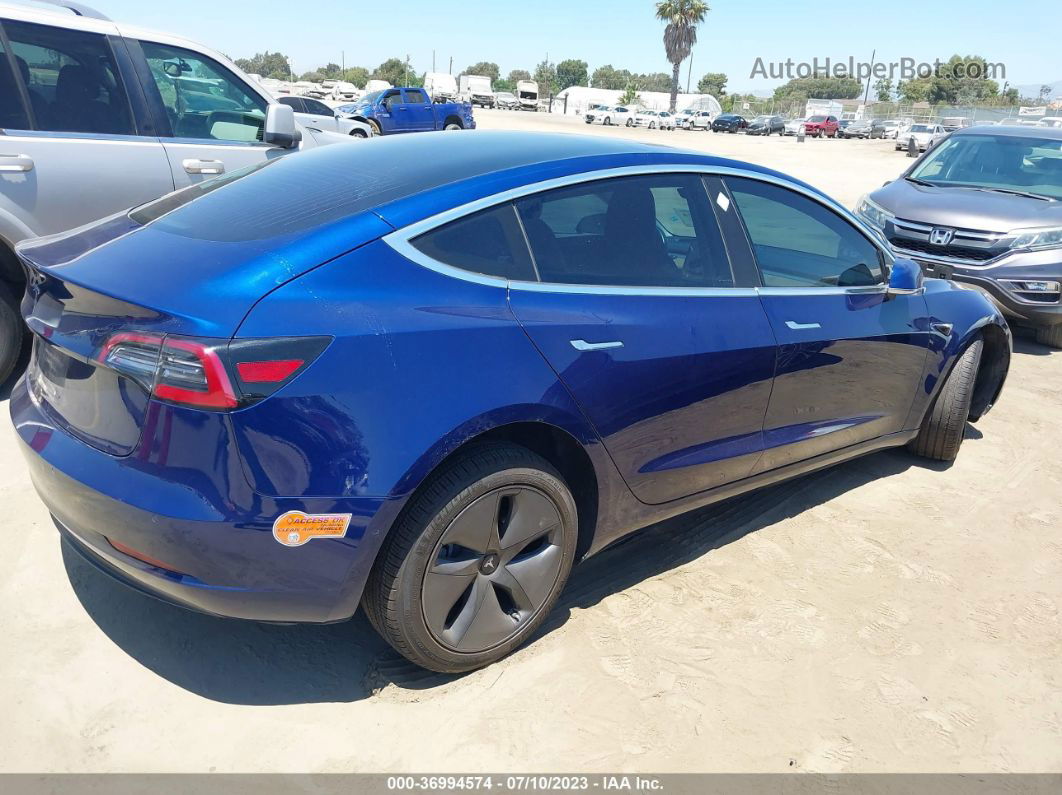 2018 Tesla Model 3 Range Battery Blue vin: 5YJ3E1EA2JF060063