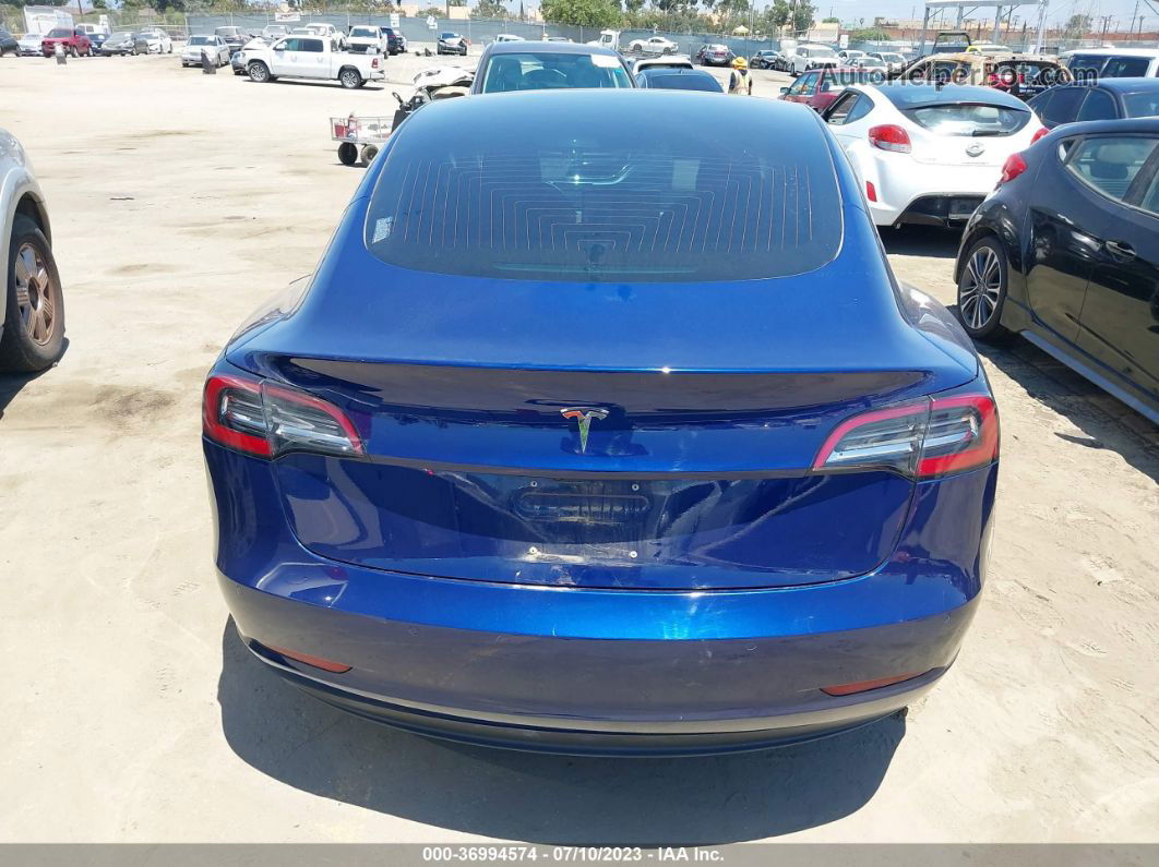 2018 Tesla Model 3 Range Battery Blue vin: 5YJ3E1EA2JF060063