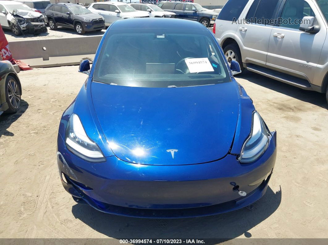 2018 Tesla Model 3 Range Battery Blue vin: 5YJ3E1EA2JF060063