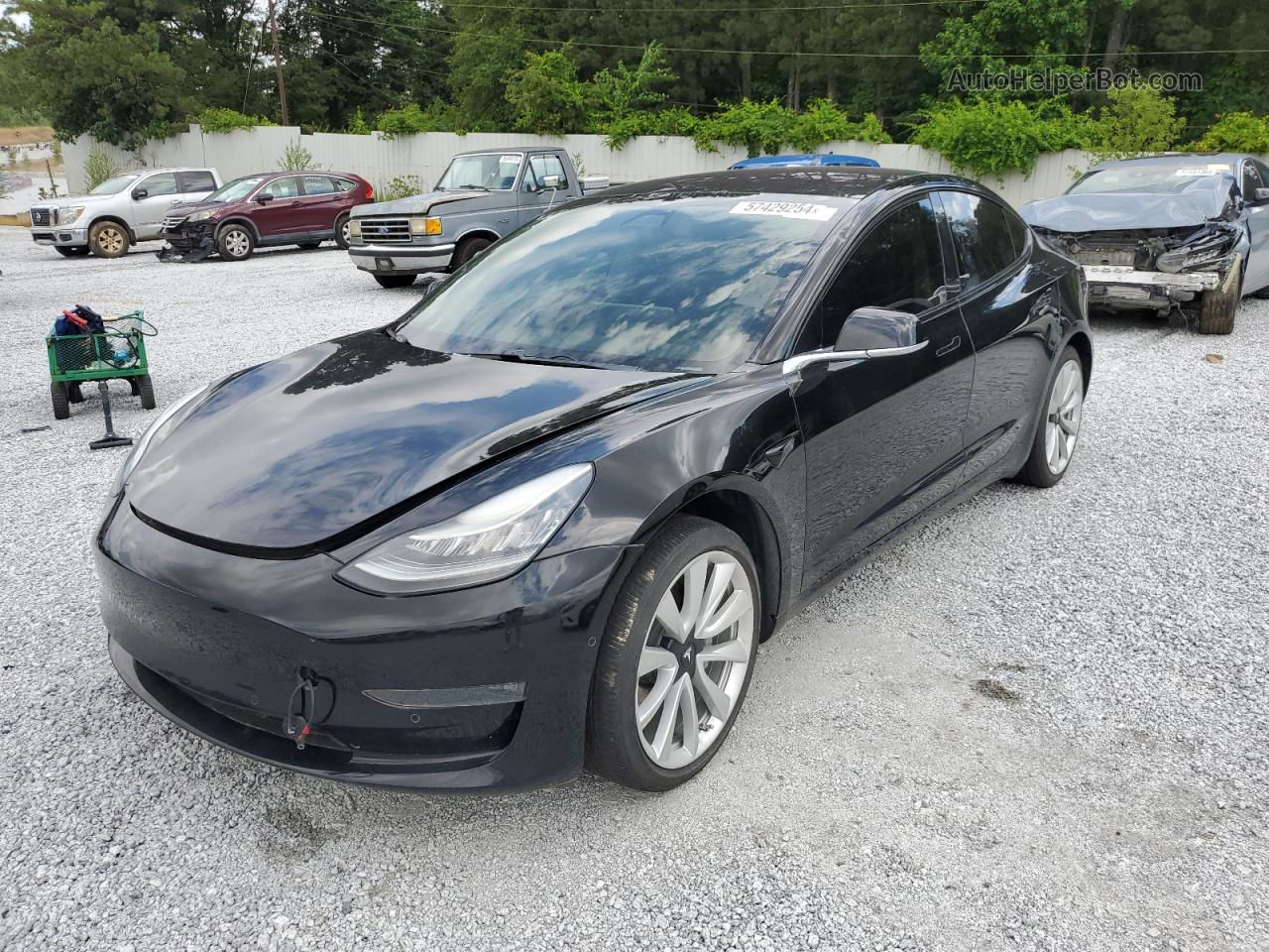 2018 Tesla Model 3  Black vin: 5YJ3E1EA2JF076473