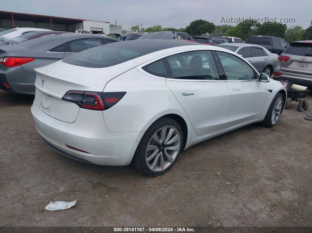 2018 Tesla Model 3   White vin: 5YJ3E1EA2JF094942