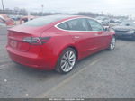 2018 Tesla Model 3 Long Range/mid Range Red vin: 5YJ3E1EA2JF155061