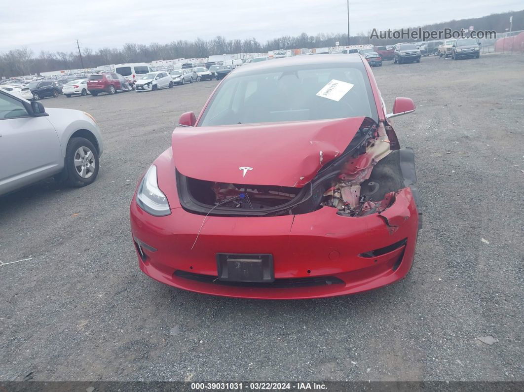 2018 Tesla Model 3 Long Range/mid Range Red vin: 5YJ3E1EA2JF155061