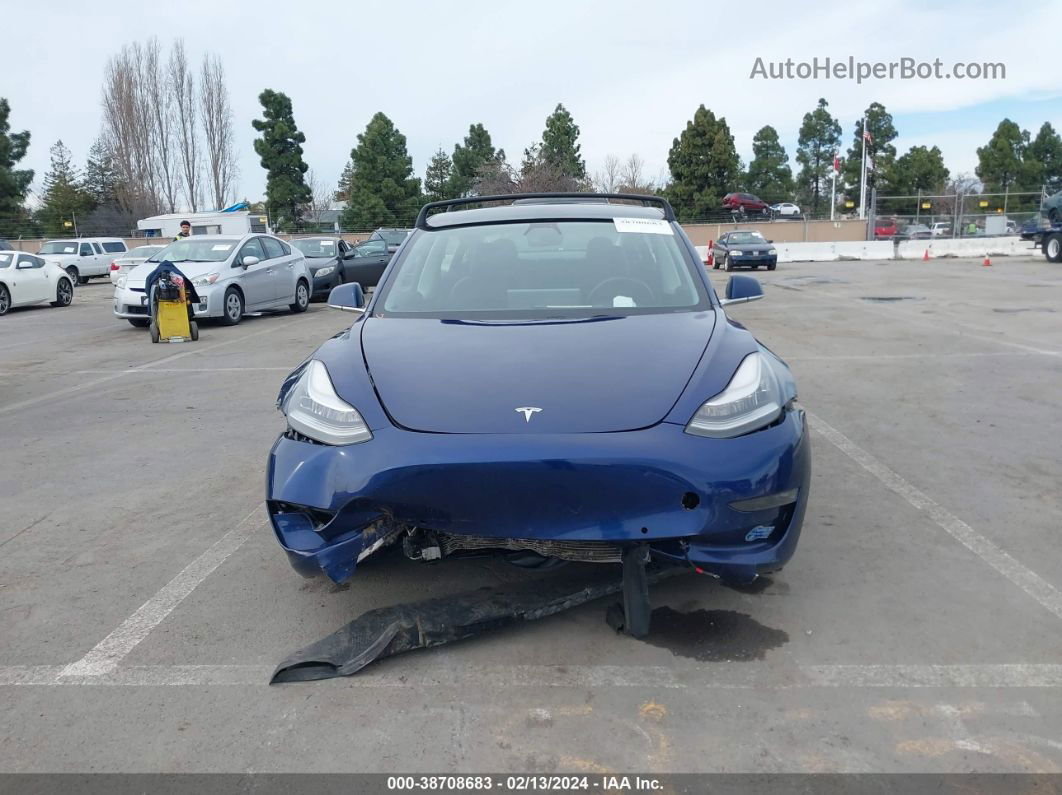 2018 Tesla Model 3 Long Range/mid Range Blue vin: 5YJ3E1EA2JF160891