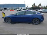 2018 Tesla Model 3 Long Range/mid Range Blue vin: 5YJ3E1EA2JF160891