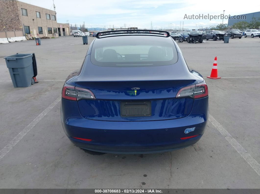 2018 Tesla Model 3 Long Range/mid Range Синий vin: 5YJ3E1EA2JF160891