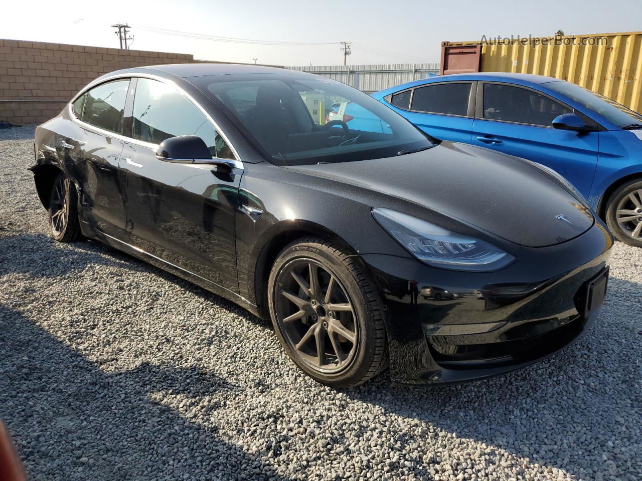 2018 Tesla Model 3  Black vin: 5YJ3E1EA2JF172023