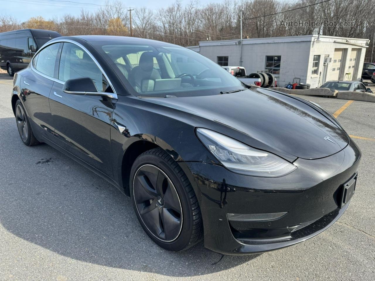 2019 Tesla Model 3  Black vin: 5YJ3E1EA2KF305199