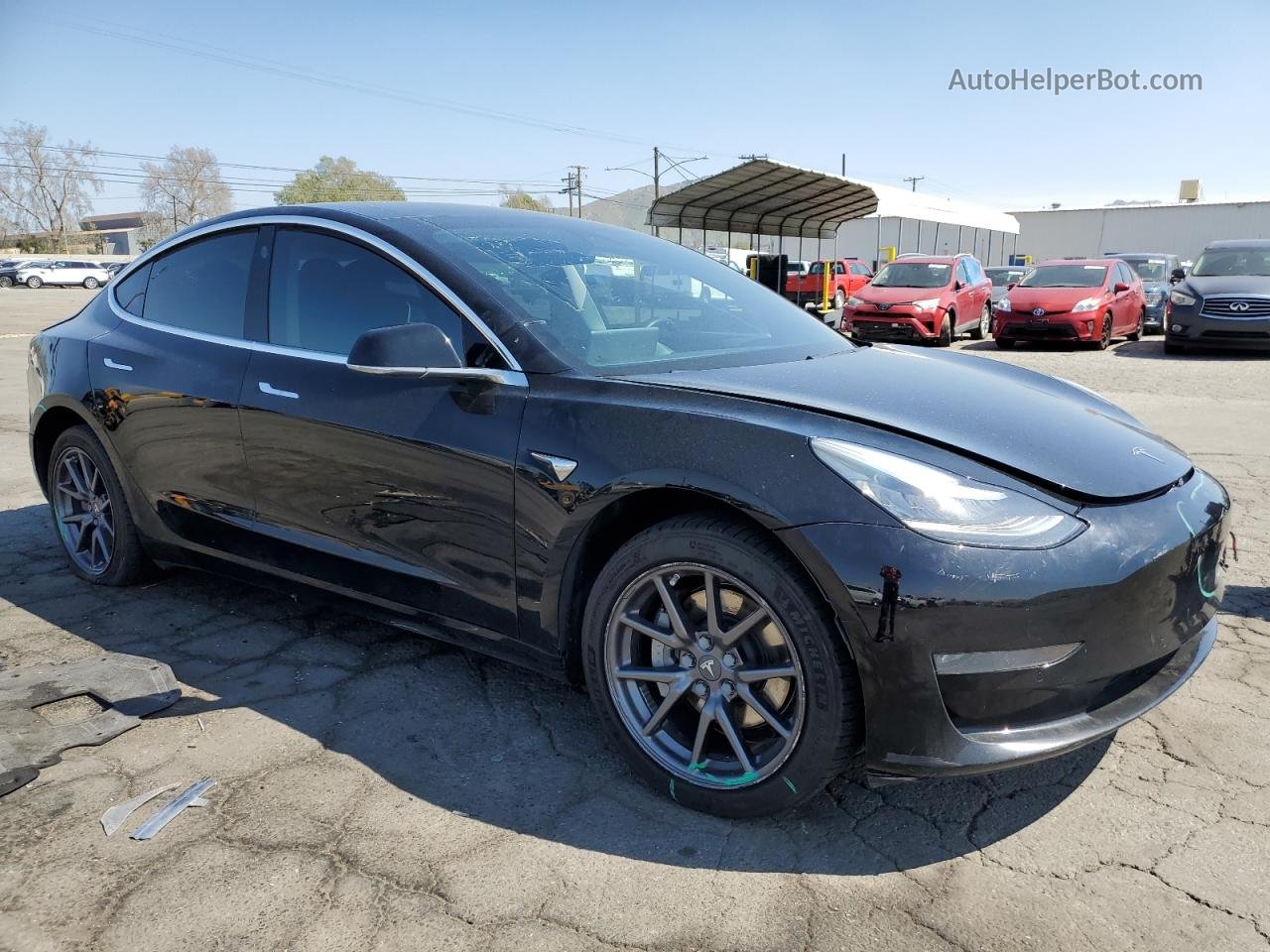 2019 Tesla Model 3  Black vin: 5YJ3E1EA2KF306417