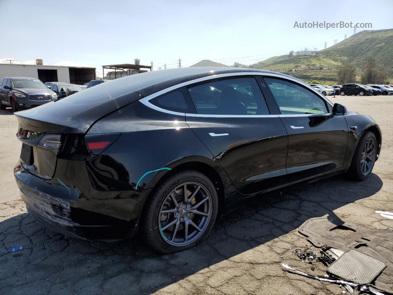 2019 Tesla Model 3  Black vin: 5YJ3E1EA2KF306417