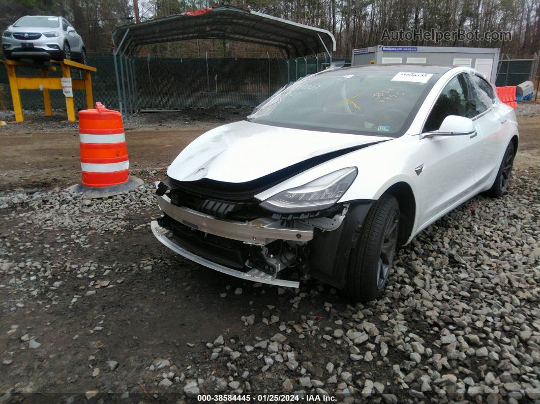 2019 Tesla Model 3 Long Range/mid Range/standard Range/standard Range Plus White vin: 5YJ3E1EA2KF309785