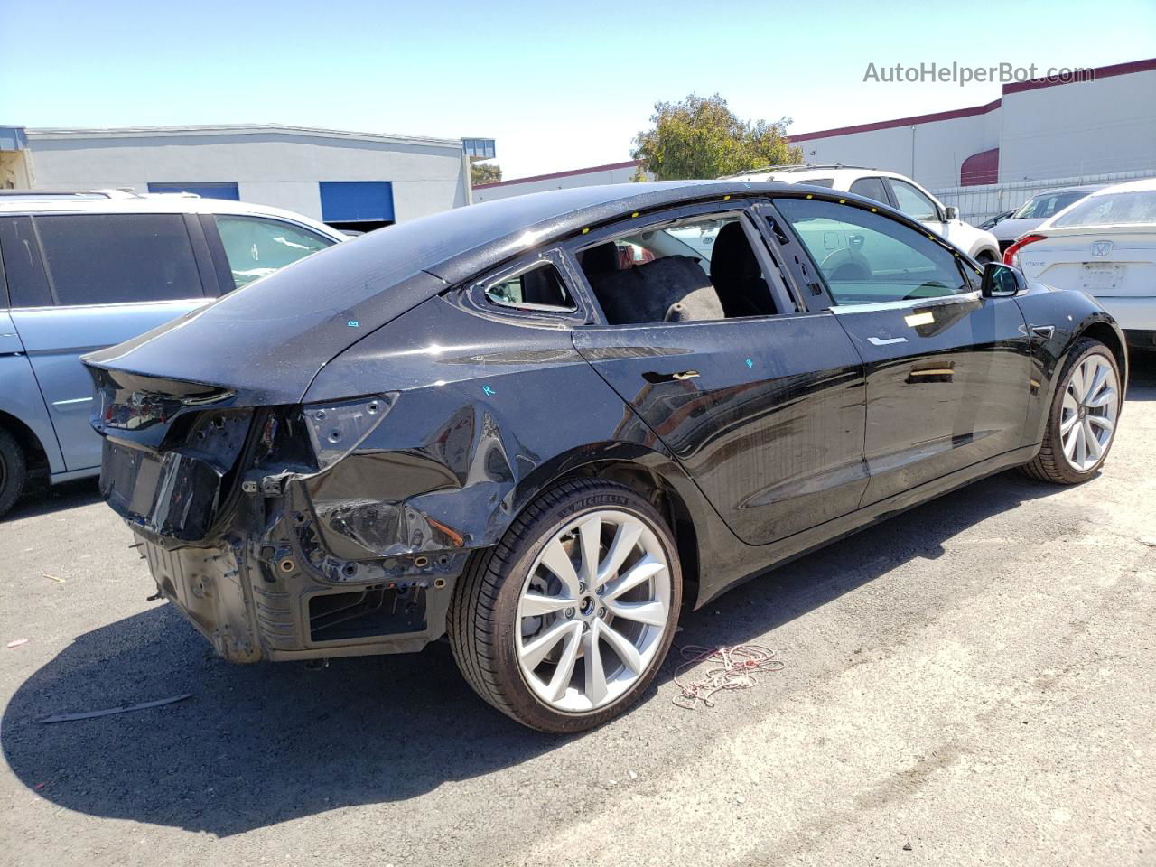 2019 Tesla Model 3  Black vin: 5YJ3E1EA2KF310838