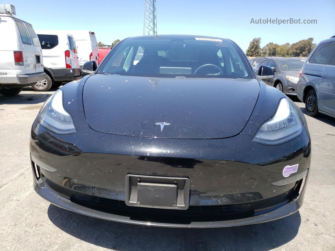 2019 Tesla Model 3  Black vin: 5YJ3E1EA2KF310838