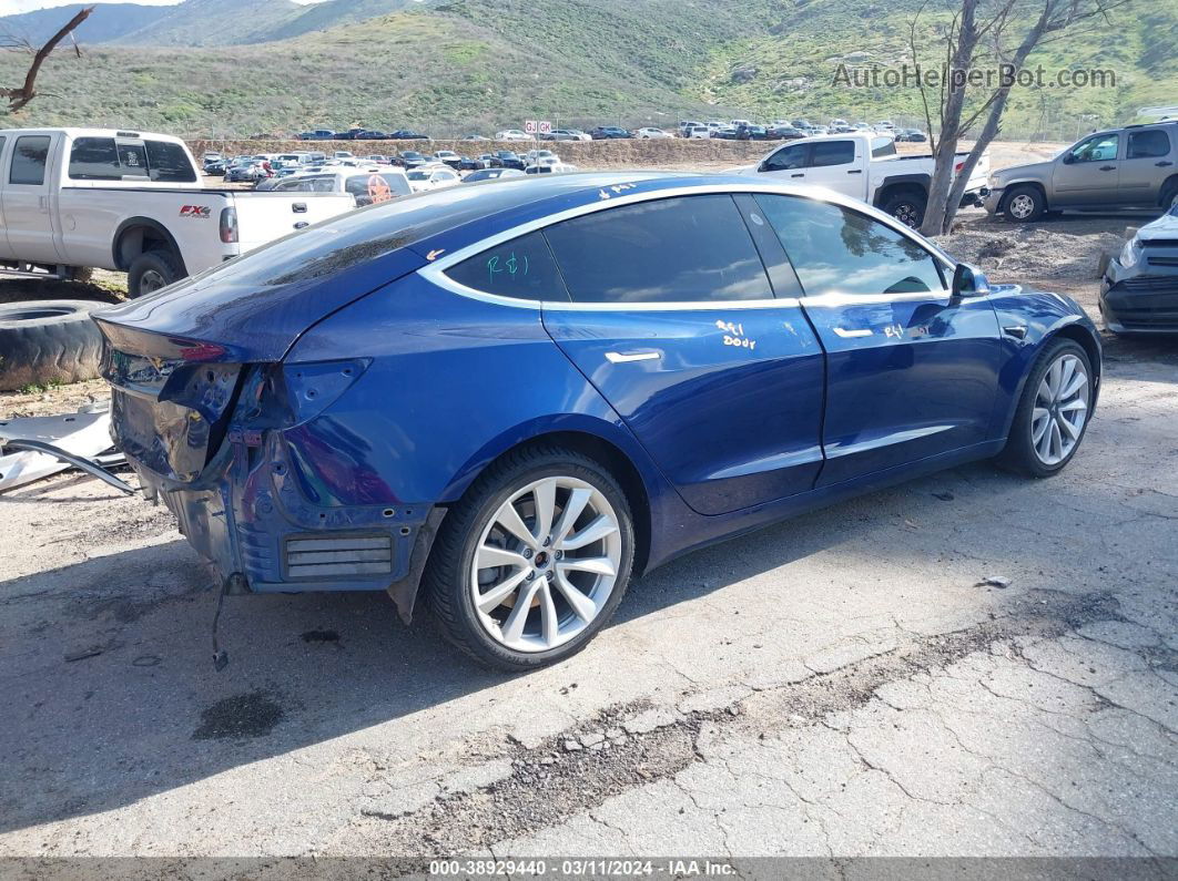 2019 Tesla Model 3 Long Range/mid Range/standard Range/standard Range Plus Blue vin: 5YJ3E1EA2KF311598