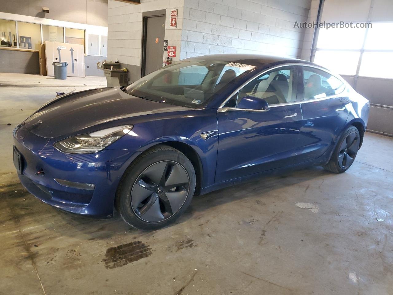 2019 Tesla Model 3  Blue vin: 5YJ3E1EA2KF312508
