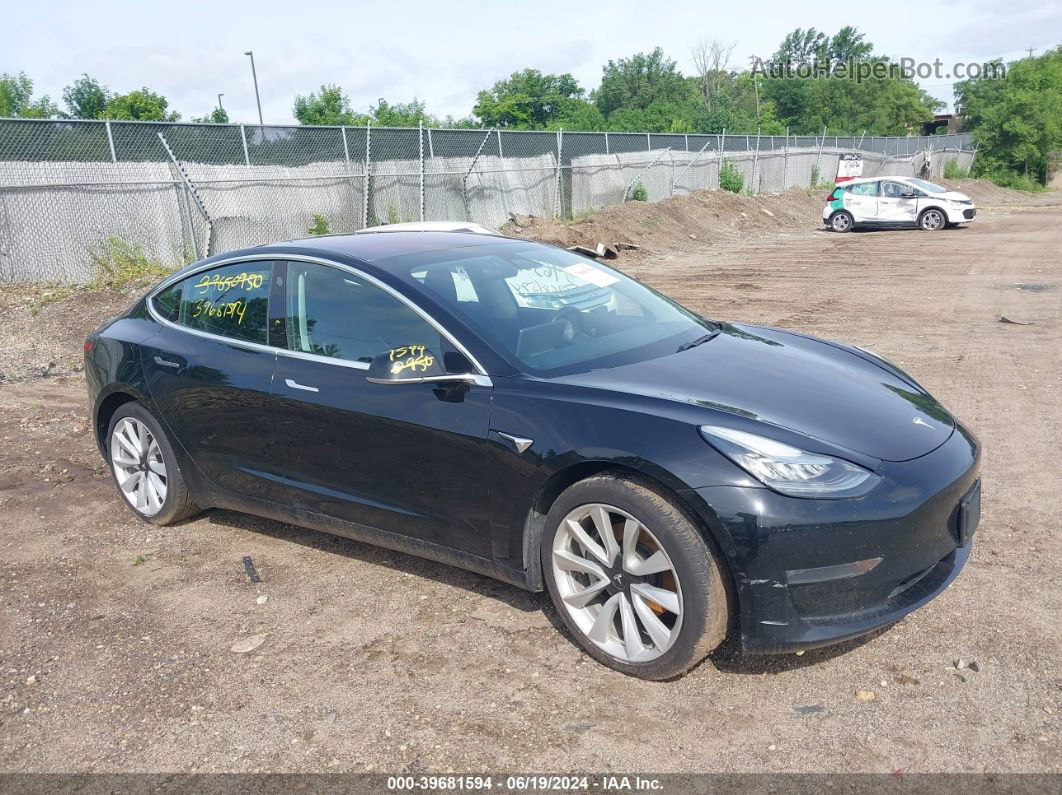 2019 Tesla Model 3   Black vin: 5YJ3E1EA2KF314159