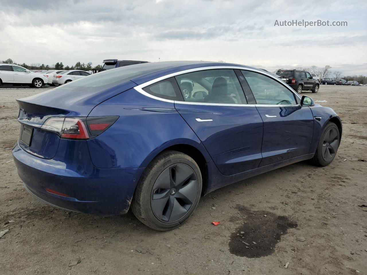 2019 Tesla Model 3  Blue vin: 5YJ3E1EA2KF344729