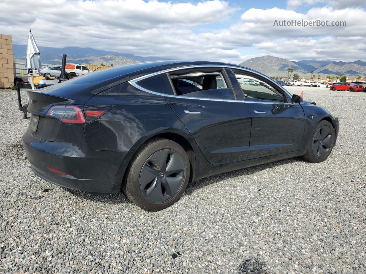 2019 Tesla Model 3  Black vin: 5YJ3E1EA2KF394787