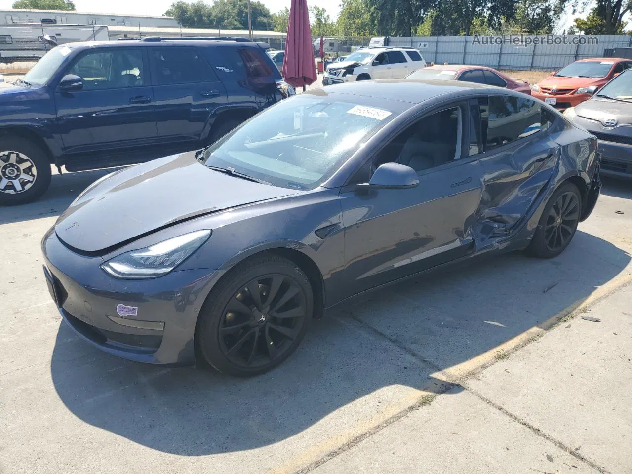 2019 Tesla Model 3  Серый vin: 5YJ3E1EA2KF397530