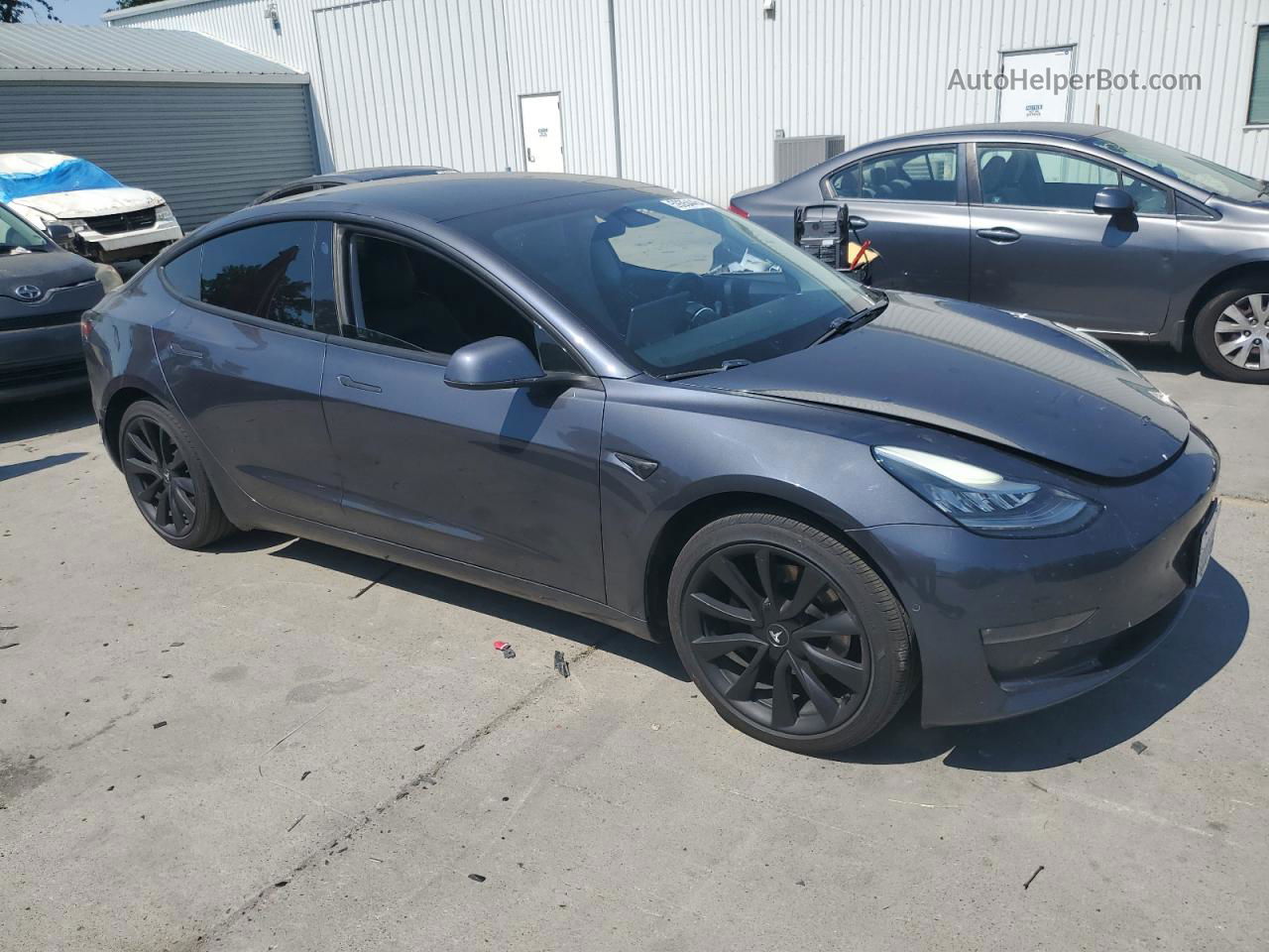 2019 Tesla Model 3  Серый vin: 5YJ3E1EA2KF397530