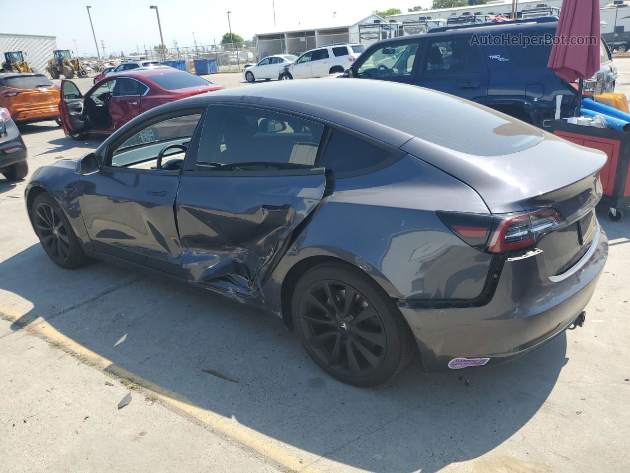 2019 Tesla Model 3  Gray vin: 5YJ3E1EA2KF397530