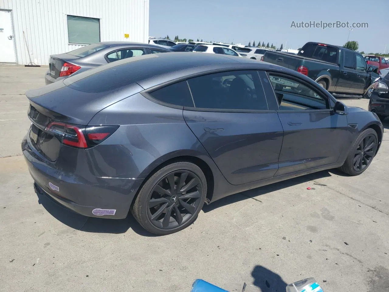 2019 Tesla Model 3  Gray vin: 5YJ3E1EA2KF397530