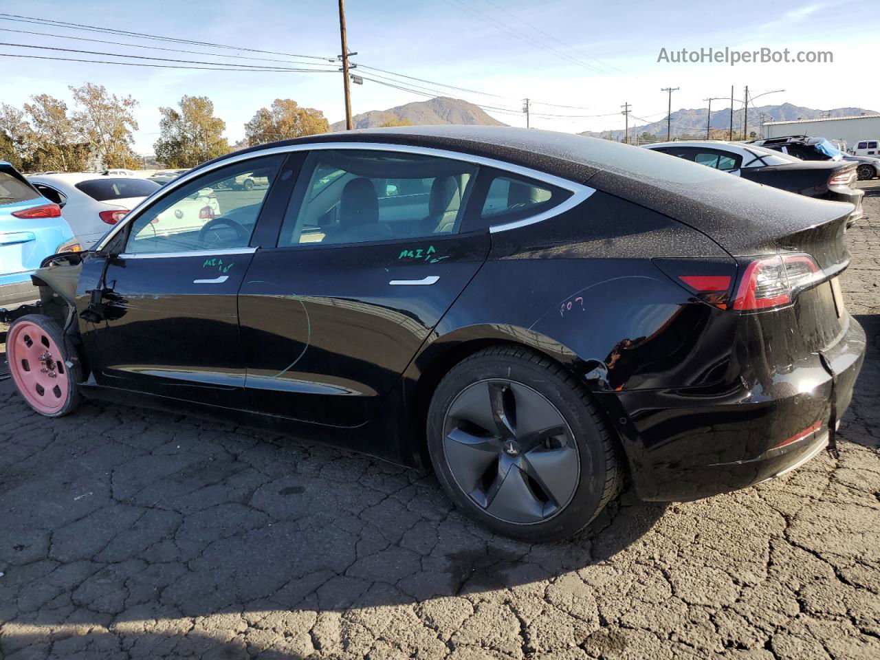 2019 Tesla Model 3  Черный vin: 5YJ3E1EA2KF397849