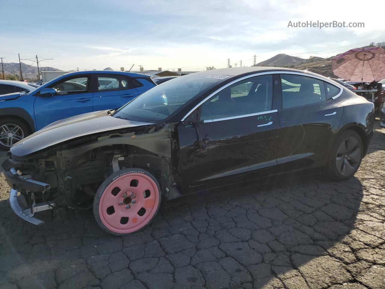 2019 Tesla Model 3  Black vin: 5YJ3E1EA2KF397849