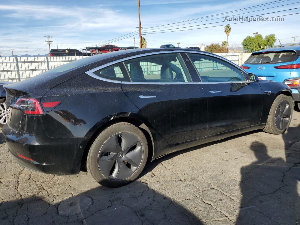 2019 Tesla Model 3  Черный vin: 5YJ3E1EA2KF397849