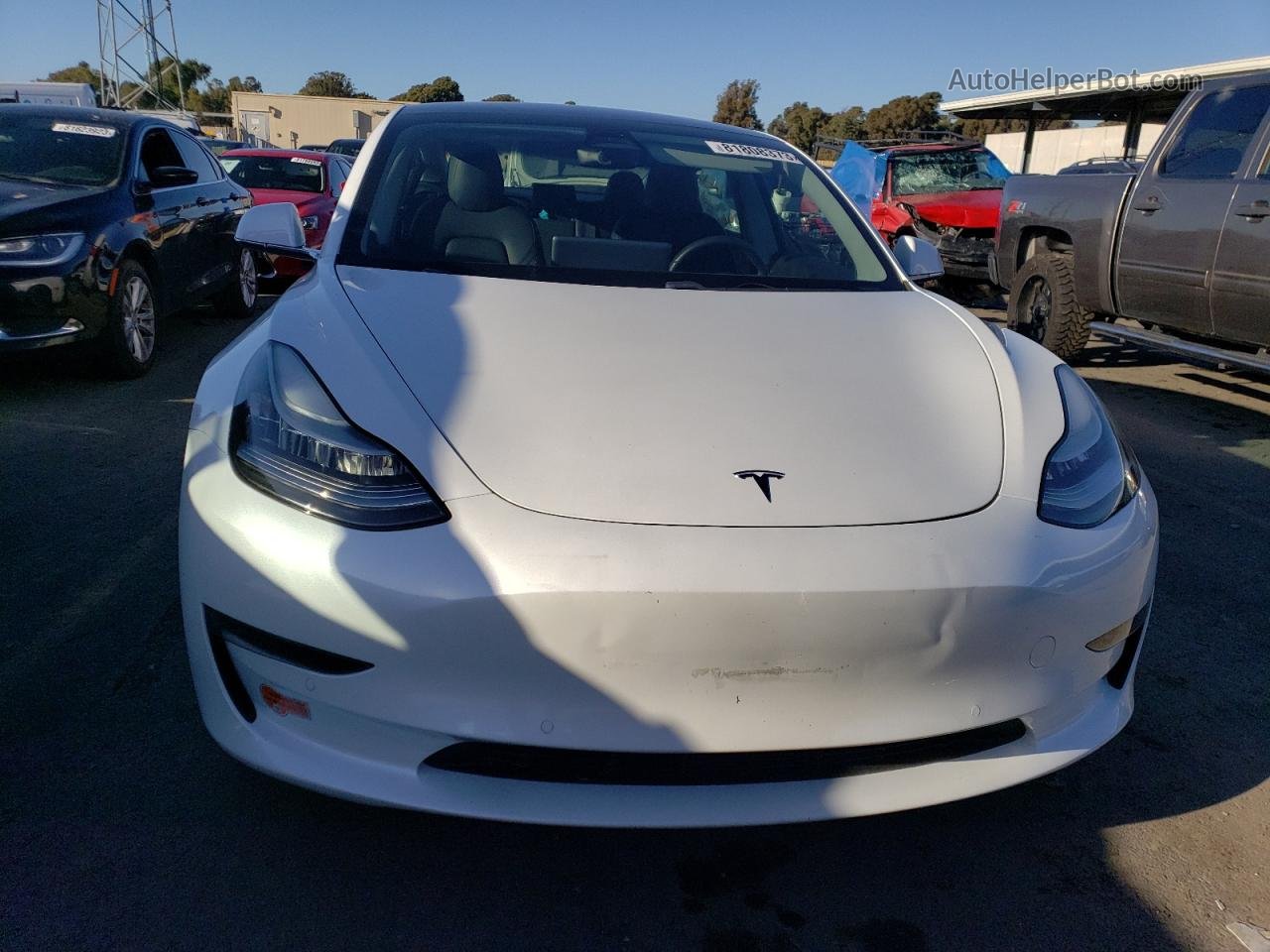 2019 Tesla Model 3  Белый vin: 5YJ3E1EA2KF472601