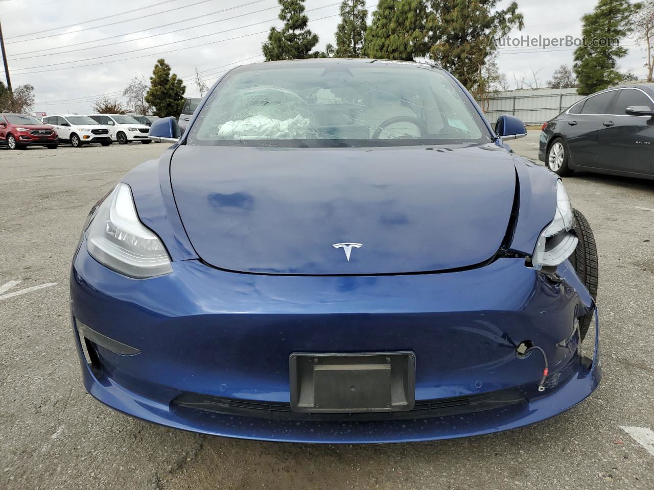 2019 Tesla Model 3  Blue vin: 5YJ3E1EA2KF509744