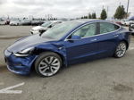 2019 Tesla Model 3  Blue vin: 5YJ3E1EA2KF509744