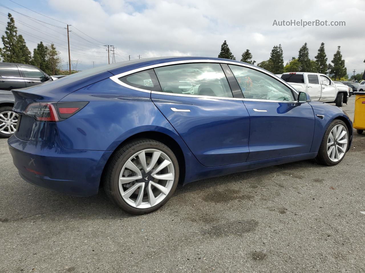 2019 Tesla Model 3  Blue vin: 5YJ3E1EA2KF509744