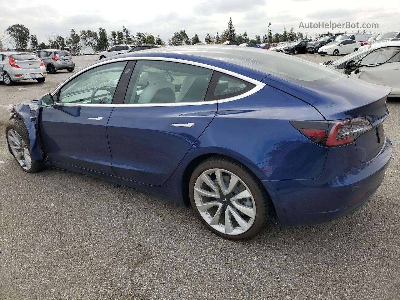 2019 Tesla Model 3  Blue vin: 5YJ3E1EA2KF509744