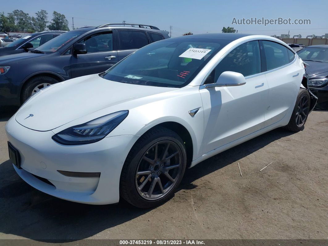 2020 Tesla Model 3 Standard Range White vin: 5YJ3E1EA2LF613832