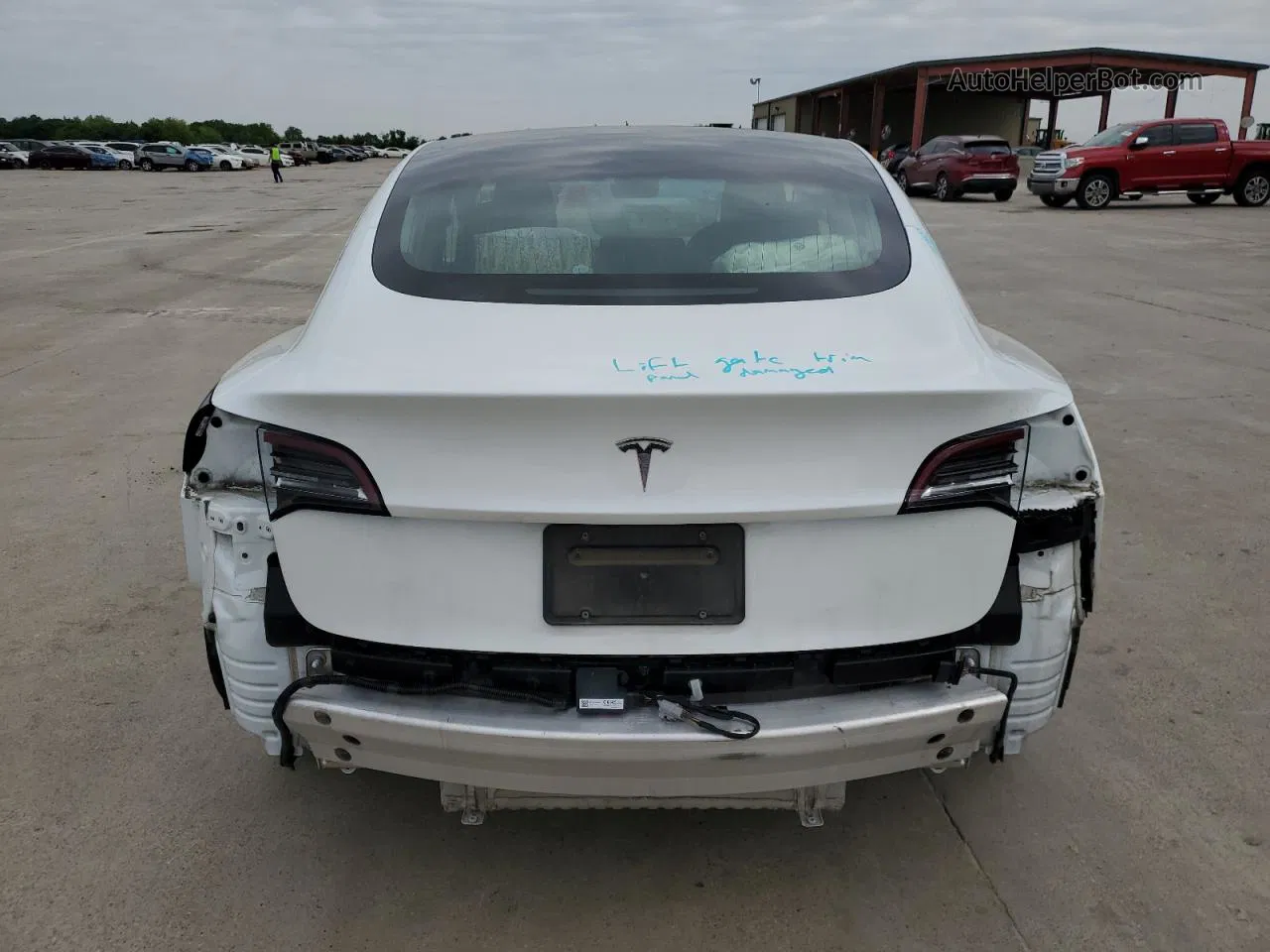 2020 Tesla Model 3  White vin: 5YJ3E1EA2LF633448