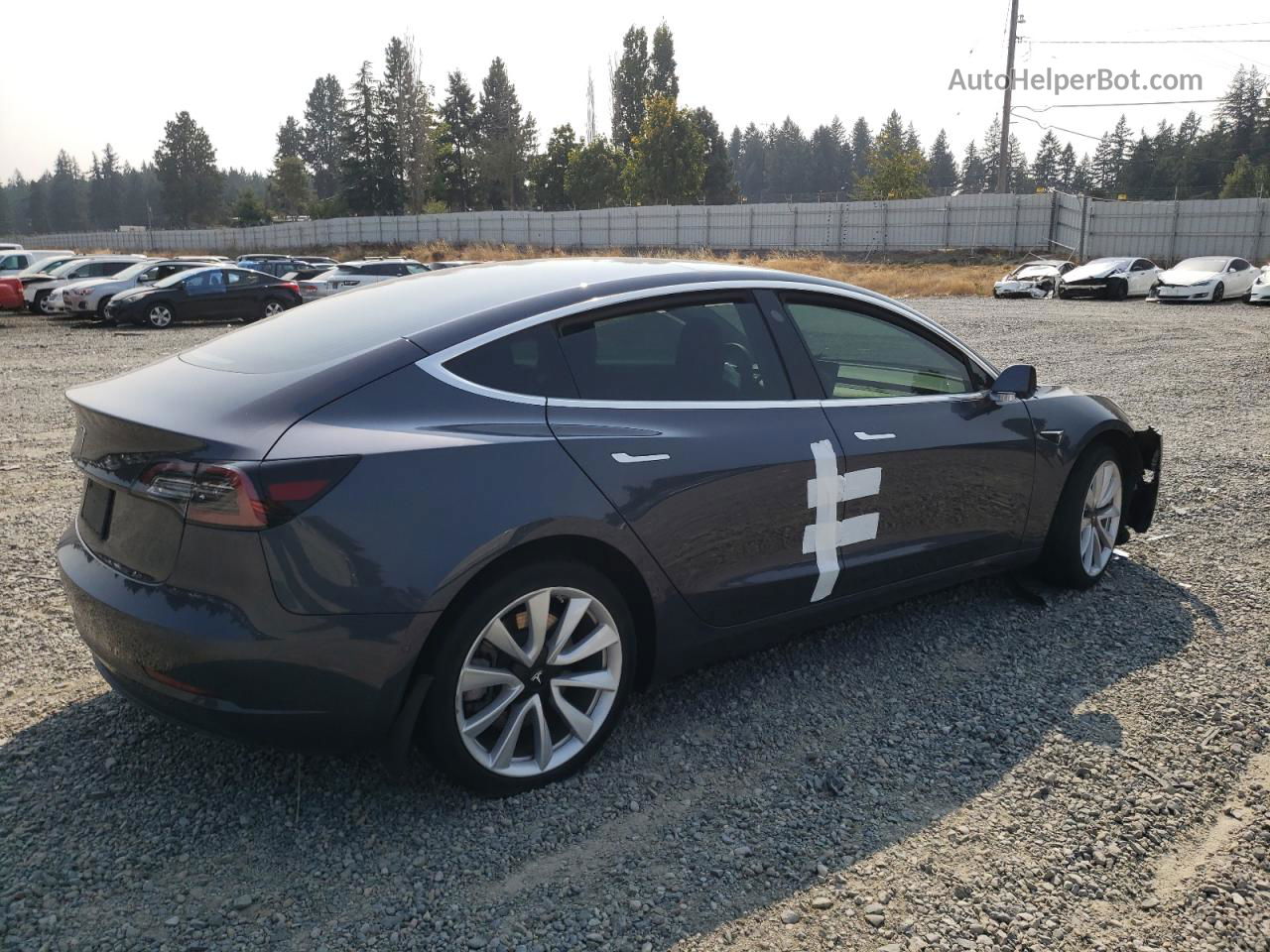 2020 Tesla Model 3  Серый vin: 5YJ3E1EA2LF633806