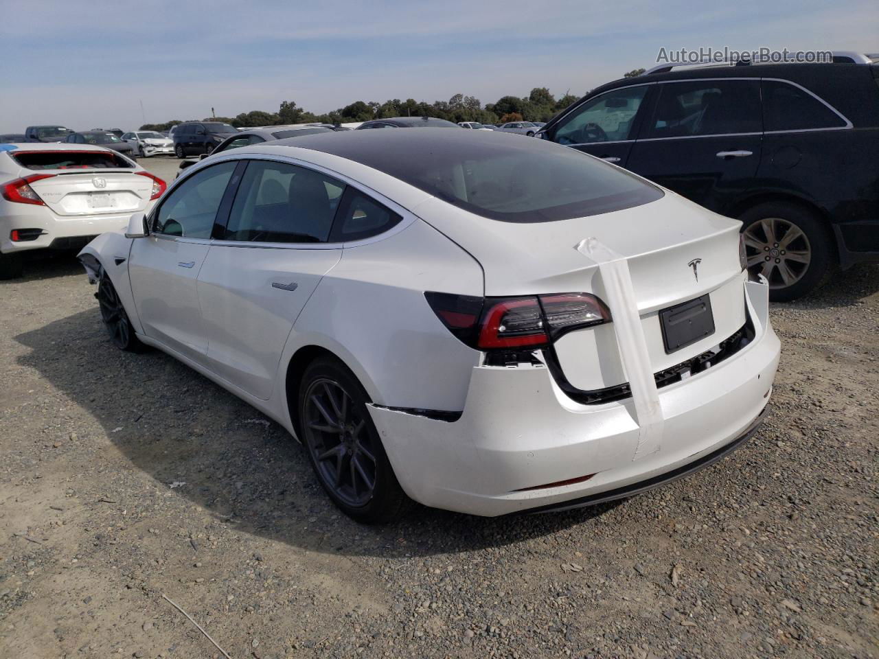 2020 Tesla Model 3  White vin: 5YJ3E1EA2LF659743