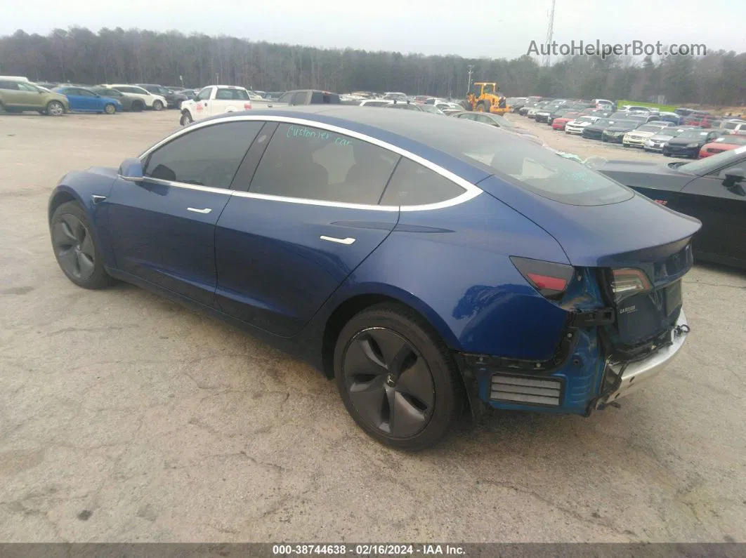 2020 Tesla Model 3 Standard Range Plus Rear-wheel Drive/standard Range Rear-wheel Drive Blue vin: 5YJ3E1EA2LF661542