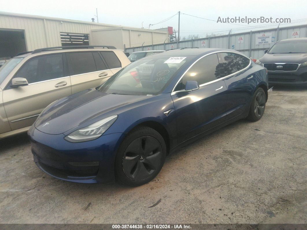 2020 Tesla Model 3 Standard Range Plus Rear-wheel Drive/standard Range Rear-wheel Drive Blue vin: 5YJ3E1EA2LF661542