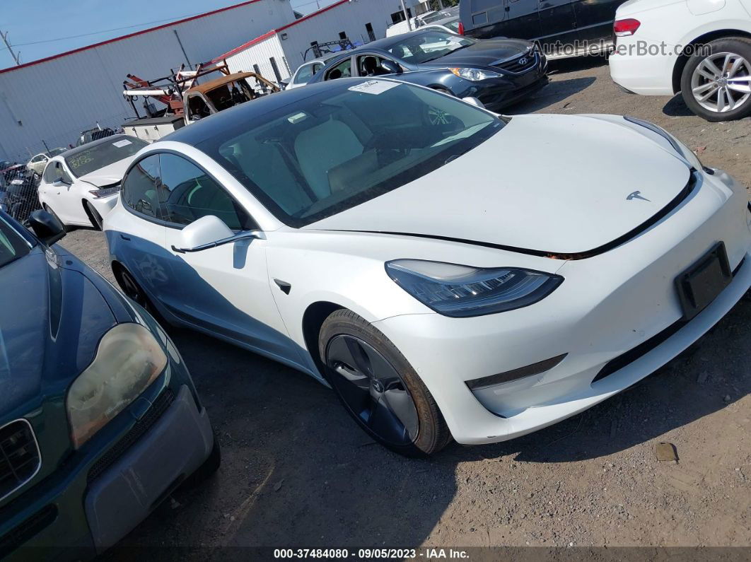 2020 Tesla Model 3 Standard Range Plus Rear-wheel Drive/standard Range Rear-wheel Drive White vin: 5YJ3E1EA2LF741035