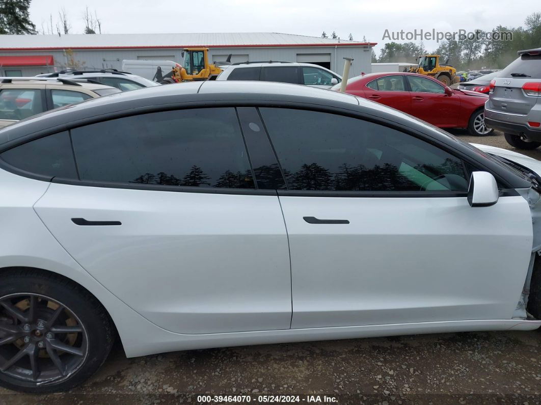 2021 Tesla Model 3 Standard Range Plus Rear-wheel Drive Белый vin: 5YJ3E1EA2MF047785