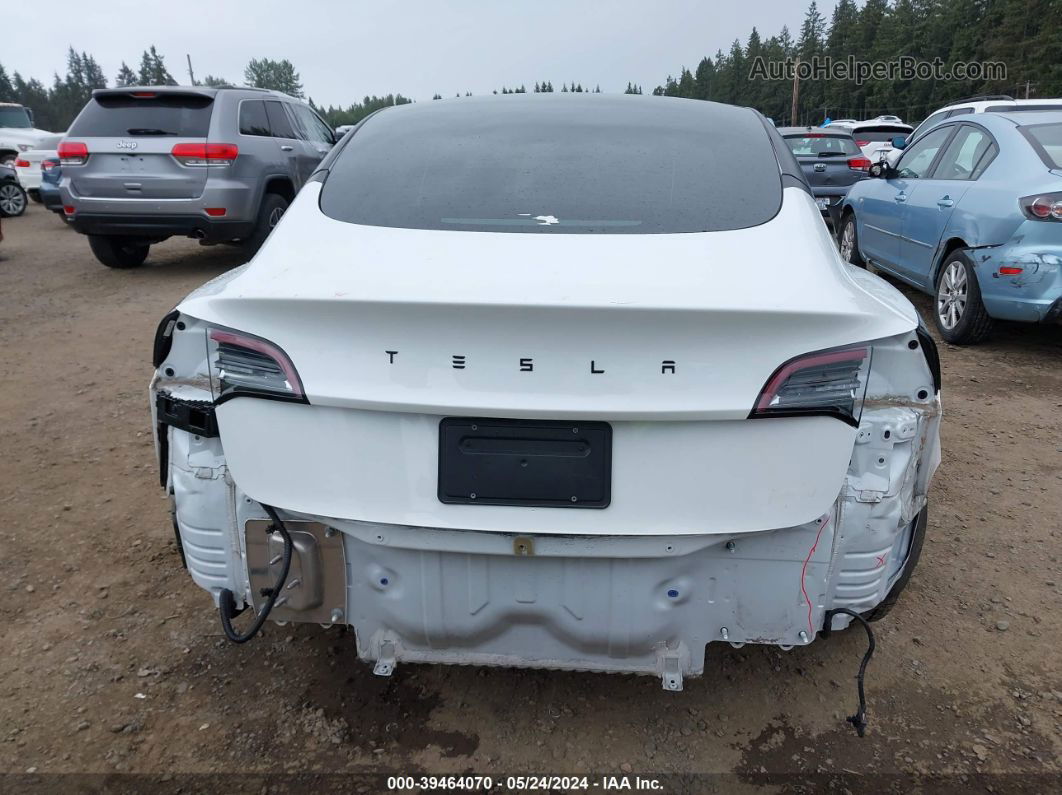 2021 Tesla Model 3 Standard Range Plus Rear-wheel Drive Белый vin: 5YJ3E1EA2MF047785