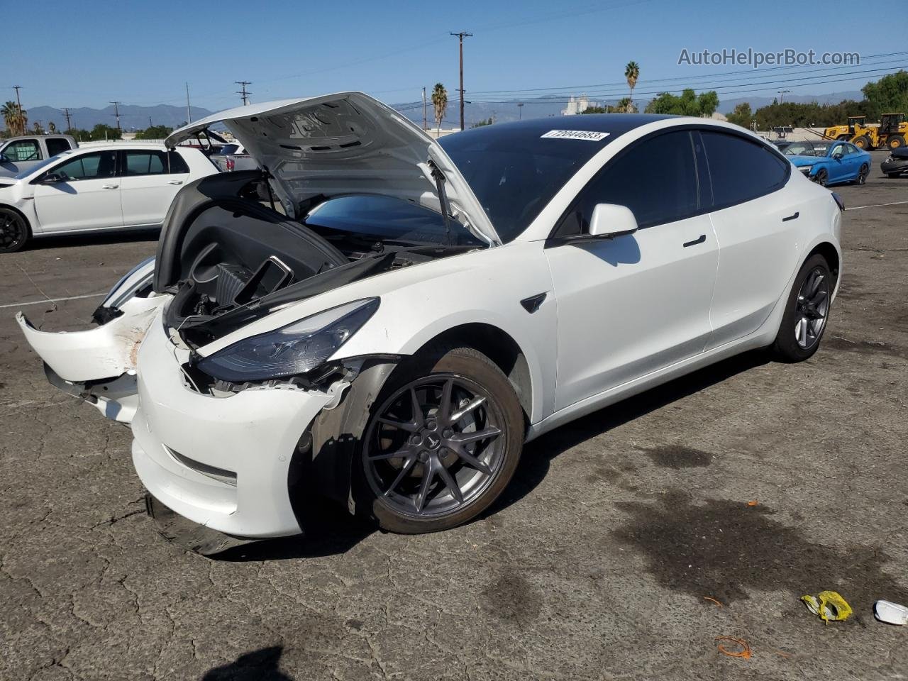 2021 Tesla Model 3  Белый vin: 5YJ3E1EA2MF060536